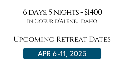 upcoming retreat dates: april 6 thru april 11, 2025